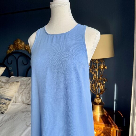 Leith Sky Blue Sleeveless  Shift Dress - Picture 4 of 8